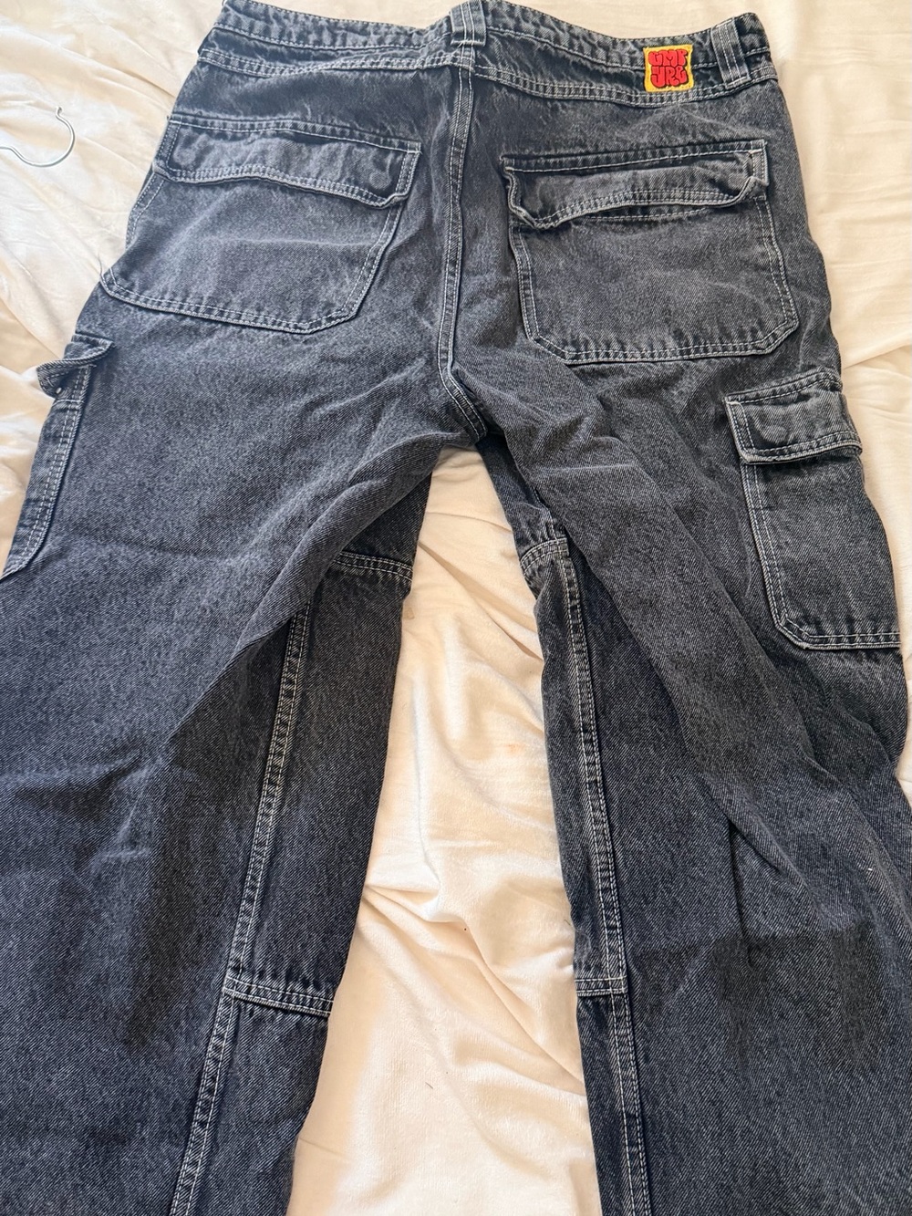 Empyre Men's Black Washed Cargo jeans